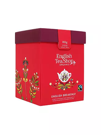 ENGLISH TEA SHOP | English Breakfast, BIO Fairtrade, Loser Tee, 80g Box | 